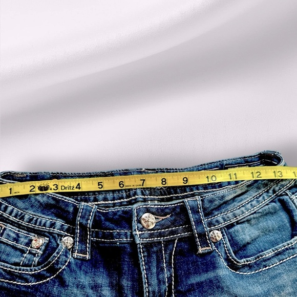 Miss Me Dark Blue Jean Shorts Excellent Condition - Picture 6 of 10